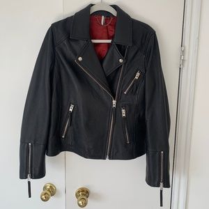 Topshop Leather Biker Jacket- NEVER BEEN WORN